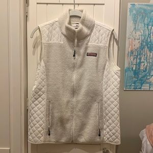 Cream vineyard vines vest